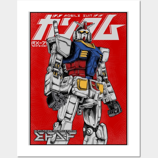 gundam rx 78 Wall Art by opoyostudio